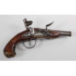 An 18th century flintlock pistol