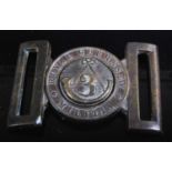 A Royal Guernsey Militia 3rd Battalion brass belt buckle