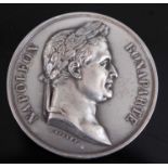 A Battle of Waterloo commemorative medal by Emile Rogat