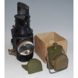 A WW II Lamps Electric No.1 signal lamp,