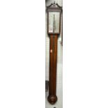 A reproduction Comitti & Son of London mahogany stick barometer, h.99cm