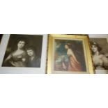19th century portrait mezzotint; and two others (3)