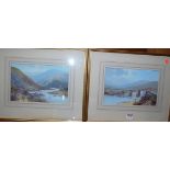 H.W. Hicks - Pair; Dartmoor scenes, gouache, each signed, 18 x 26cm