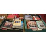 Four boxes of books, to include various antique reference volumes, architecture examples etc