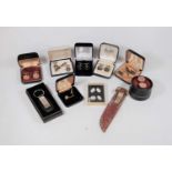 A box of miscellaneous mainly gent's cufflinks, to include mother of pearl examples