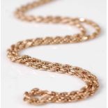 A 9ct gold necklace 7.9g, length 39cm (a/f)