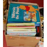 A box of mainly modern childrens annuals, to include Rupert, The Beano, Dandy etc