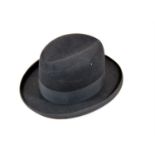 An early 20th century gentleman's brushed felt dress hat, bearing a label for G.A. Dunn & Co Ltd,