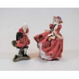 A Royal Doulton figurine 'Top O' The hill', HN1834; together with 'Masquerade' HN599 (2)Condition
