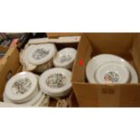 Fordham Pottery extensive part dinner service in two boxesCondition report: General age-related
