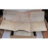 An early 18th century indenture, naming William Gower to Richard Young and Benjamin Rawlings, a deed