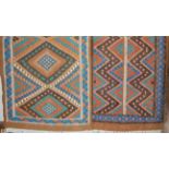 A pair of small woven prayer rugs, each 85x45cm