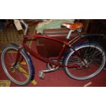 A Pashley Tranz X bicycle, with Brooks tan leather seat