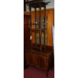 A 1920s oak barley twist turned occasional table, together with one other similar (2)