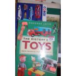 Various toy related volumes to include Toy Trains, The History of Toys, Toy Cars, Transport Toys