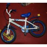 A child's Apollo police patrol bicycle