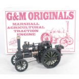 A G&M Originals 1/32 scale white metal model of a Marshall Agricultural traction engine, finished in