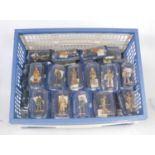 80+ various blister packed Del Prado Men at War 1914-1945 white metal hand painted military figures,