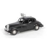 A Morestone Made in England model of a Wolseley 680 Police Car, comprising black body with silver