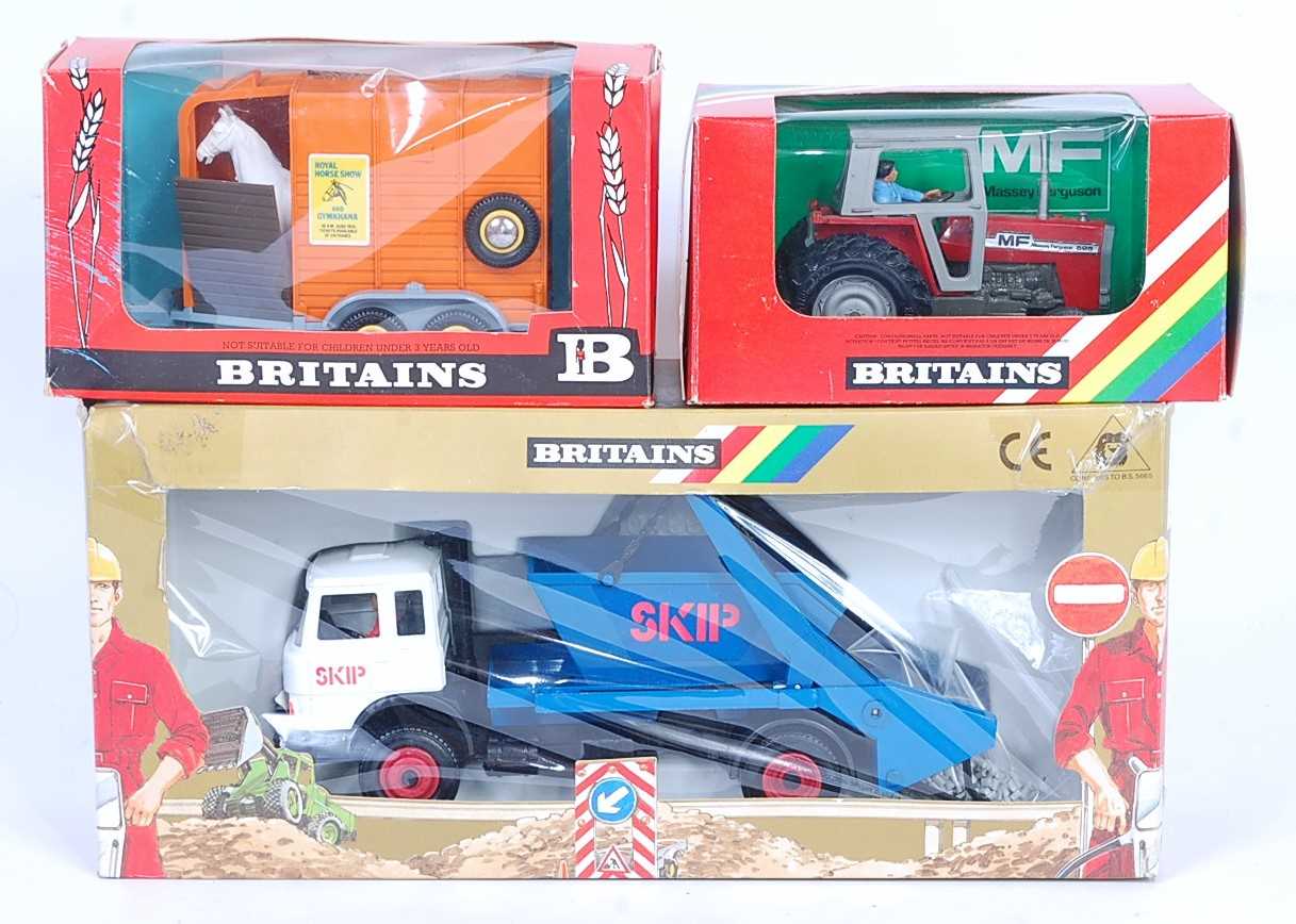 A Britains Farm Models and commercial vehicle diecast and plastic group to include No. 9529 Massey