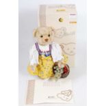 A Steiff Wedding Party series teddy bear girl, white tag to ear numbered 038051, limited edition