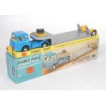 A Corgi Toys No. 1131 Carrimore detachable axle machinery carrier comprising of light blue cab and
