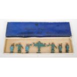 A Weaver Toys for Girls & Boys boxed lead hollow cast military figure group comprising of six