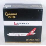 A Gemini 200 item No. G2QFA409 1/200 scale boxed model of an Airbus A380 Qantas 'Spirit of