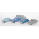 Five various loose and repainted Spot-On diecast vehicles to include a Morris 1100, an LWB Land