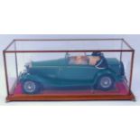 A Pocher 1/8 scale kit built model of a 1933 Rolls Royce Phantom Ambassador finished in green with