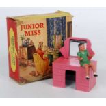 A Crescent Toys Junior Miss series No. 110 dressing table and seated figure comprising of Art Deco