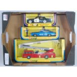 Three various boxed Corgi Toy Emergency Services diecast vehicles to include a No. 326 Chevrolet