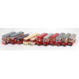 11 various loose 1/76 scale public transport white metal, resin, and card vehicles and