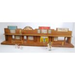 An Elf Toys No. 51 Dodge City wooden playset constructed from wooden components and also sold with a
