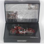 A Minichamps model No. 122 133700 Classic Bike Series No. 59 1/12 scale of a Triumph 70 Speed Twin