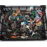 One tray containing a quantity of various plastic Britains, Britains Detail and other mixed