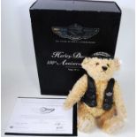 A Steiff Harley Davidson 100 Years of Great Motorcycle Release 100th Anniversary Bear, limited