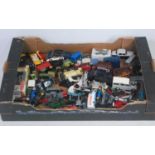 One tray containing a quantity of mixed diecast, plastic and white metal miniature vehicles and