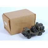 An ASAM model No. HT46 1/48 scale Bedford MK laser fire vehicle, finished in black & green