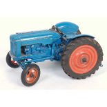 A Chad Valley diecast and clockwork model of Fordson Major tractor comprising of blue body with
