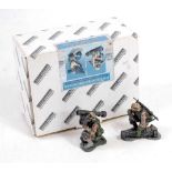 A collectors' showcase 70mm pewter and hand painted figure group, a modern US Army set No. CS00233