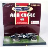 A Carousel 1/Mason Distributing Company No. 10001-CAR 1/18 scale model of a 1967 No. 9 Dan Gurney