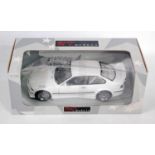 A UT Models No. 20482 1/18 scale model of A BMW M3 GTR street car finished in white, housed in the