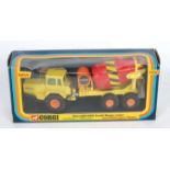 A Corgi Toys No. 1156 Volvo BM860X Rapier cement mixer, comprising of yellow, orange and red body