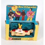 A Corgi Toys No. 803 The Beatles Yellow Submarine, comprising yellow body with red fixtures and