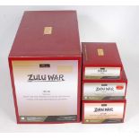 Four various boxed Britains modern release Zulu War military figure gift sets, all housed in