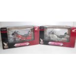 A Road Signature 1/10 scale boxed motorcycle group, both Honda Goldwing examples, one finished in