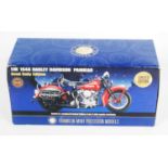 A Franklin Mint Precision Models 1/10 scale model of a limited edition 1948 Harley Davidson