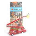 A Corgi Toys No. 1127 Simon Snorkel fire engine comprising of red body with yellow interior and