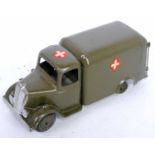 A Britains No. 1512 military ambulance comprising of military green body with red & white cross